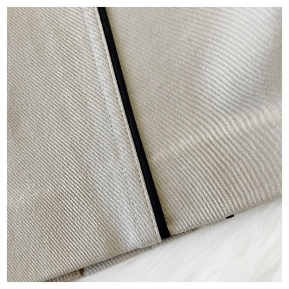 NWT Ann Taylor Leather Trim Pencil Stretch Skirt - Picture 4 of 6